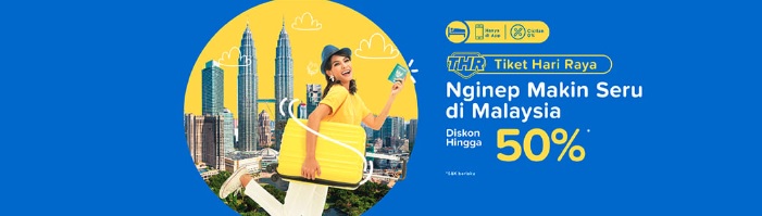 Promo yaitu berupa diskon menginap hingga 50 persen