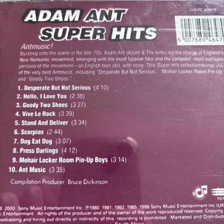 Adam Ant: Super Hits : CD
