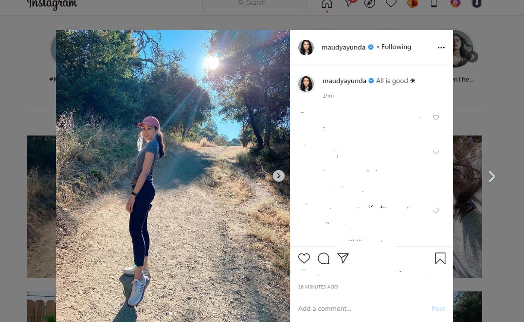 Postingan Maudy Ayunda