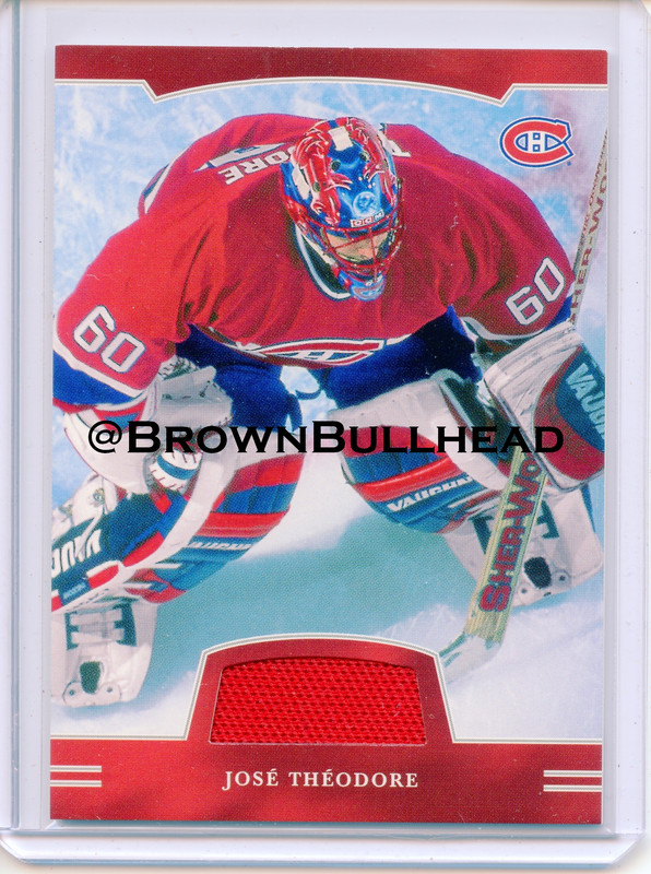 2002-03 BAP First Edition Jerseys #FE-138 [Jose Theodore] [Montreal Canadiens] [~100] [swatch=red] a