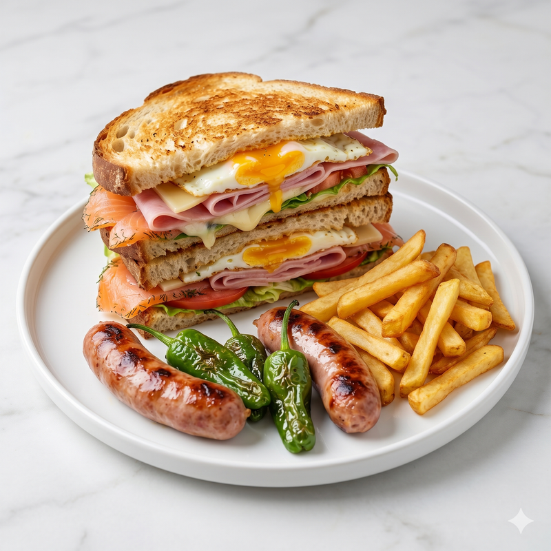 Sándwich De Salmón Ahumado