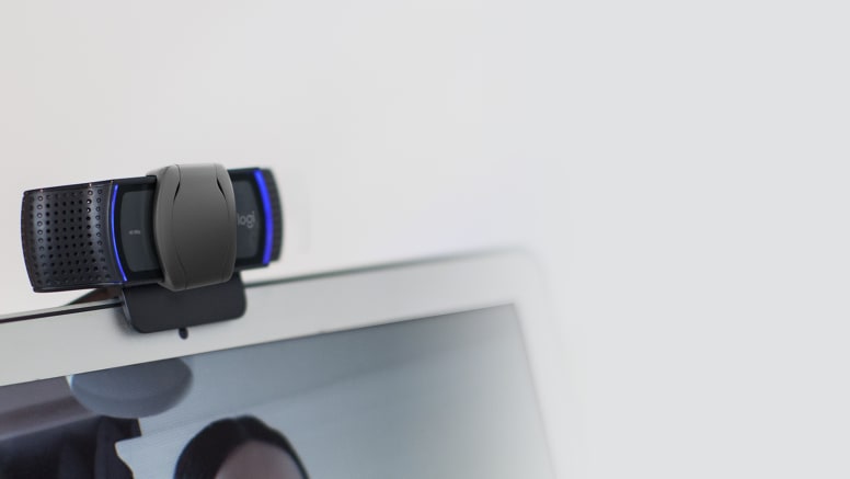 Detalle de la tapa de privacidad de la cámara Logitech C920s Pro.