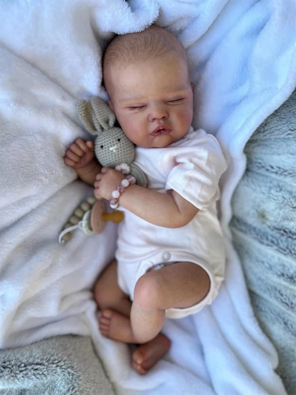 19inch Quinbee Reborn Baby Doll Sleeping Newborn Baby Size Real