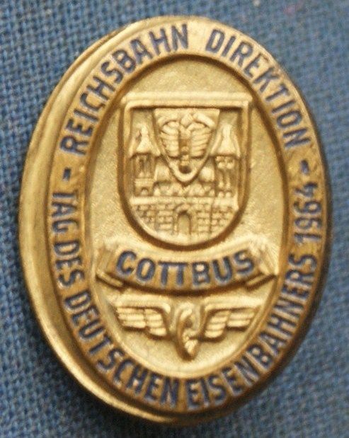 Знак День германского железнодорожника. Коттбус,