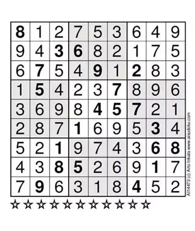 Soluzione Sudoku Everest, il più difficile al mondo.