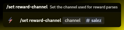 set reward channel example