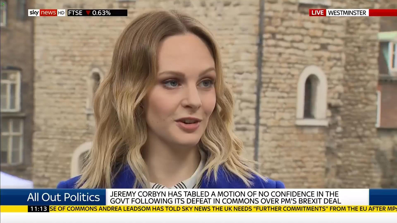 16 January - 11.00.00 - Sky News. Colin Brazier and Jayne Secker