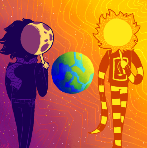 sun and moon masks