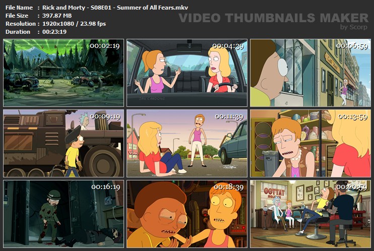 Rick and Morty S08E01 Summer of All Fears mkv