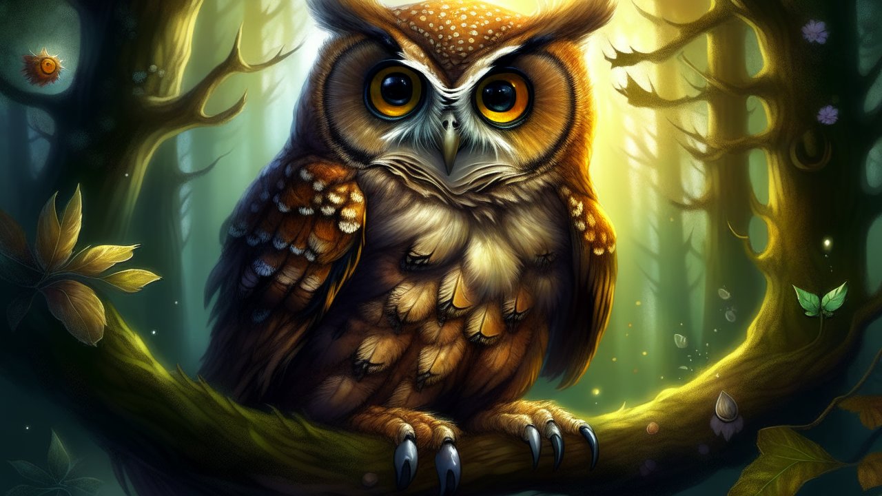 Fairy-tale-old-owl