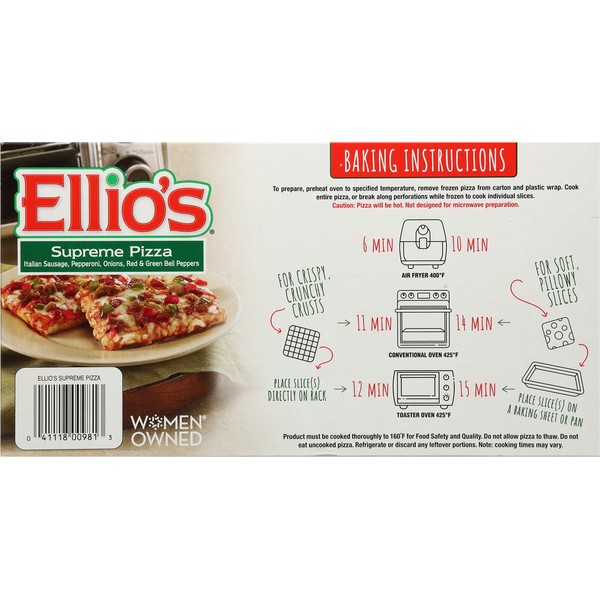 Ellio s Supreme Pizza 100 Real Cheese 9 slice 4