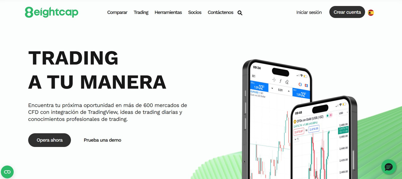 EightCap broker mexico asic regulated trading platform