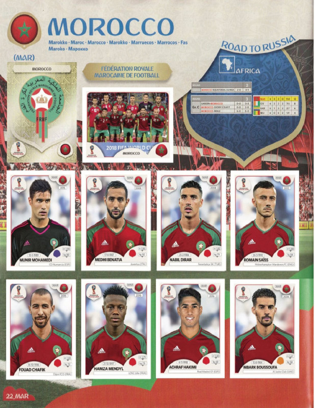 Album Panini Rusia 2018-24