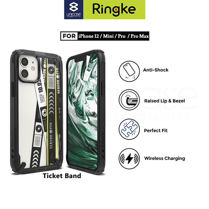 Case iPhone 12 Pro Max 12 Pro 12 Mini Ringke Fusion X AntiShock Casing