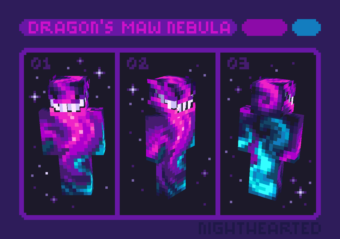 Dragon&#039;s Maw Nebula Minecraft Skin