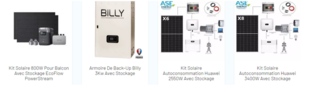 Des kits solaires d’autoconsommation avec batterie