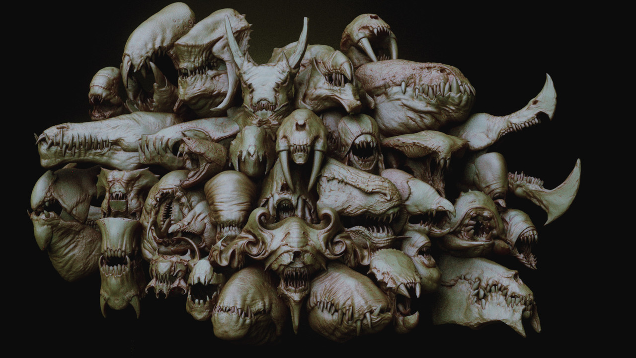 JAWS 2 - Another 33 Monster Mouths & Skulls IMM Brush