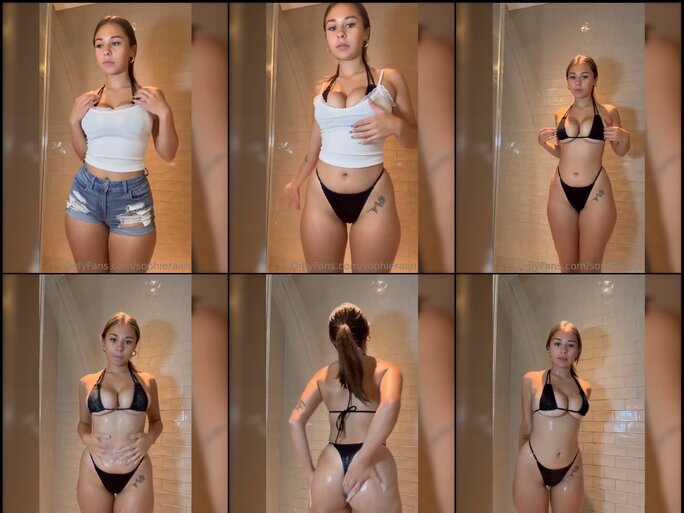 Sophie Rain Nude Striptease in Black Bikini Onlyfans