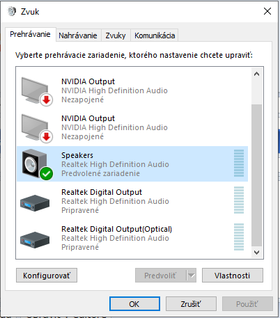 Prestal fungovať zvuk Prestal fungovať zvuk