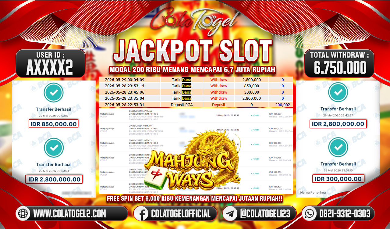 JACKPOT SLOT GACOR!!