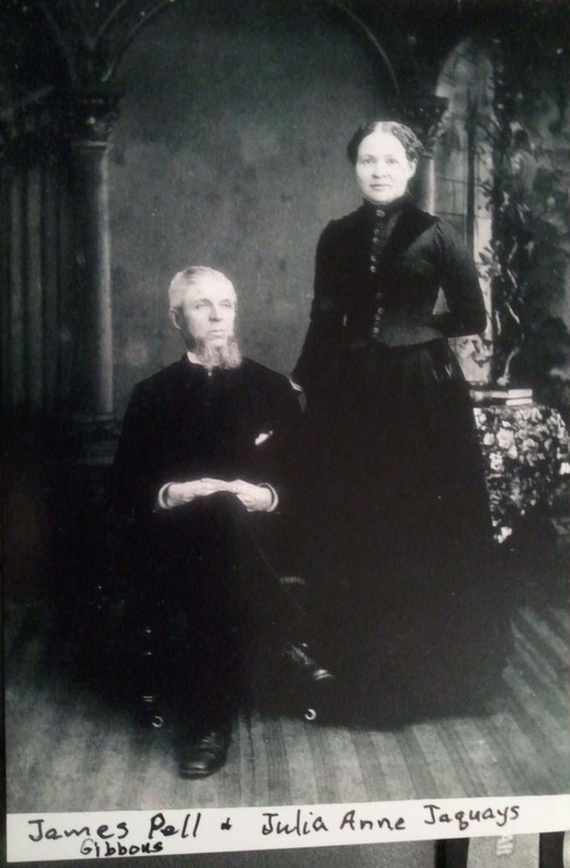 James Pell on the occasion of his marriage in 1864-my great great grandfather