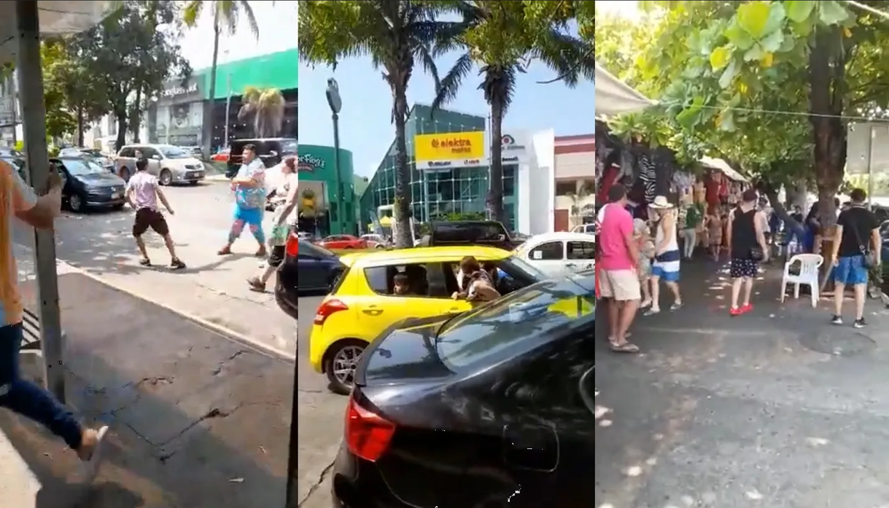 Turistas arman alboroto y casi inician una balacera en Acapulco: video