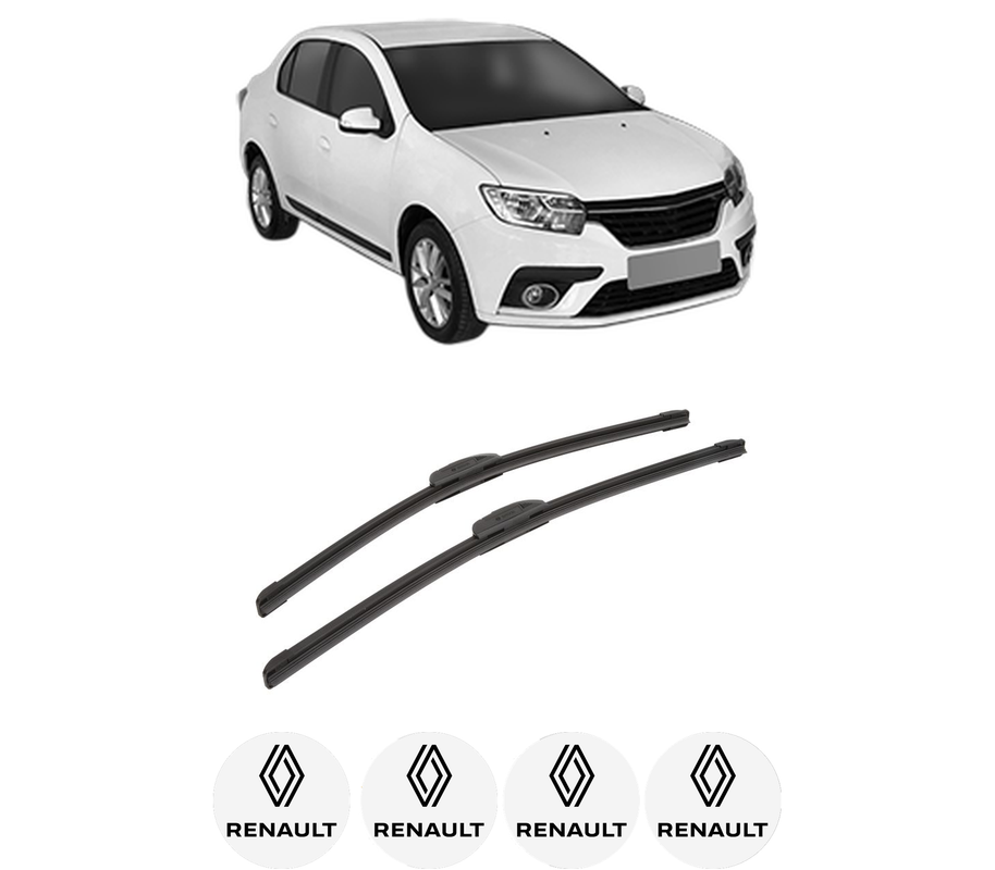 Set stergatoare auto RENAULT THALIA III (L8_) din 2013-2019, pentru parbriz auto, 2 bucati, Bosch Aerotwin Retrofit, din cauciuc siliconat rezistent, 4 Stickere Auto RENAULT