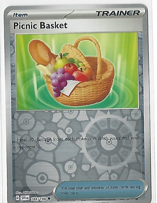 Picnic Basket 185/194 Reverse Pokemon Scarlet & Violet Base Card | eBay