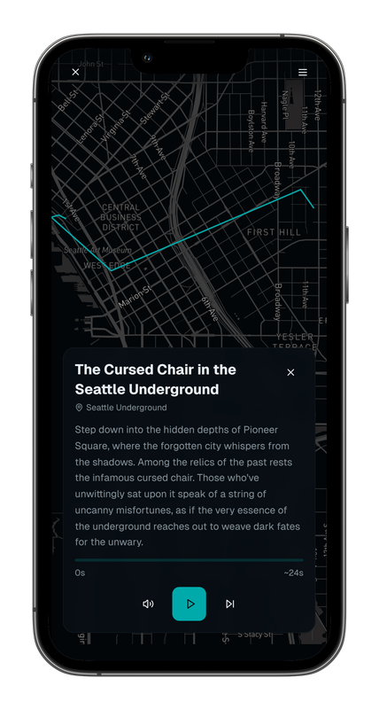 Map view with route