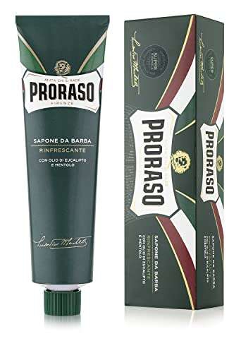 Amazon: Proraso Crema de Afeitar en Tubo Eucalipto y Mentol Refrescante 