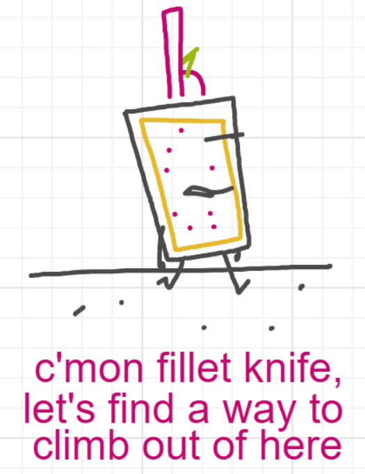 A panel from A Murder On The, episode six of the Board Boards object show by Furretwalk/WalkingFurret.