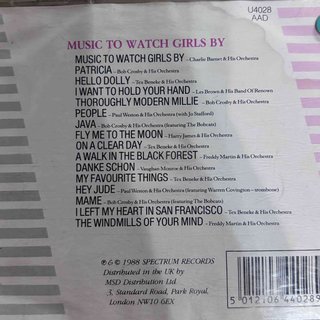 Music To Watch Girls By : Various Artists : CD