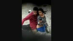 disimms Naughty Couple Outdoor Stand Fucking Recorded