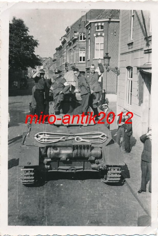 Foto, Wehrmacht, Panzer, Sanitäter, Aalst, Belgi
