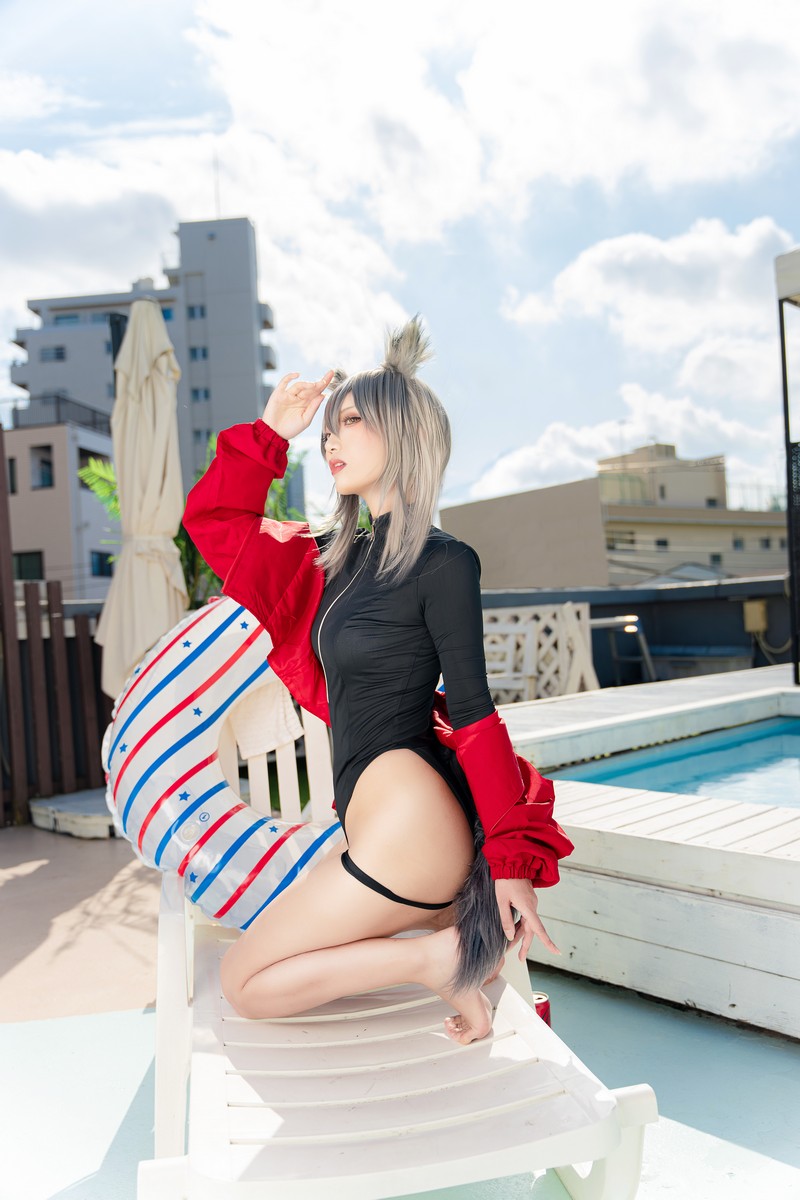 切切Celia 明日方舟 红 Cosplay 高清写真 28P+1V插图3