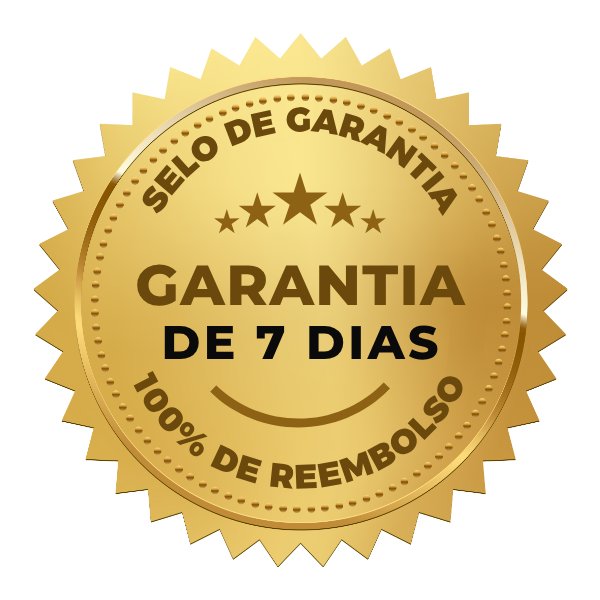 Selo de Garantia de 7 dias - 100% de reembolso