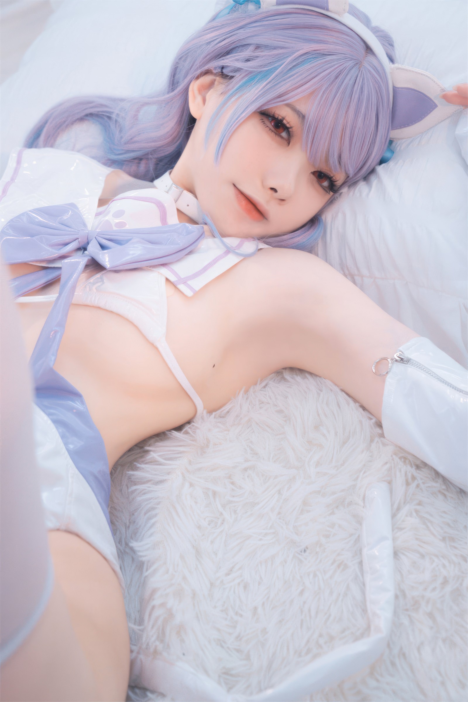 安食Ajiki 白猫猫写真集 – 可爱萌妹高清COS图 [48P-267M]插图7