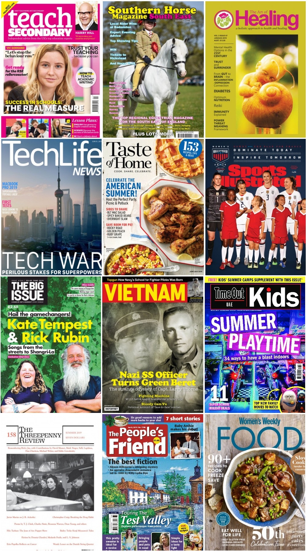 40 Assorted Magazines - June 15 2019