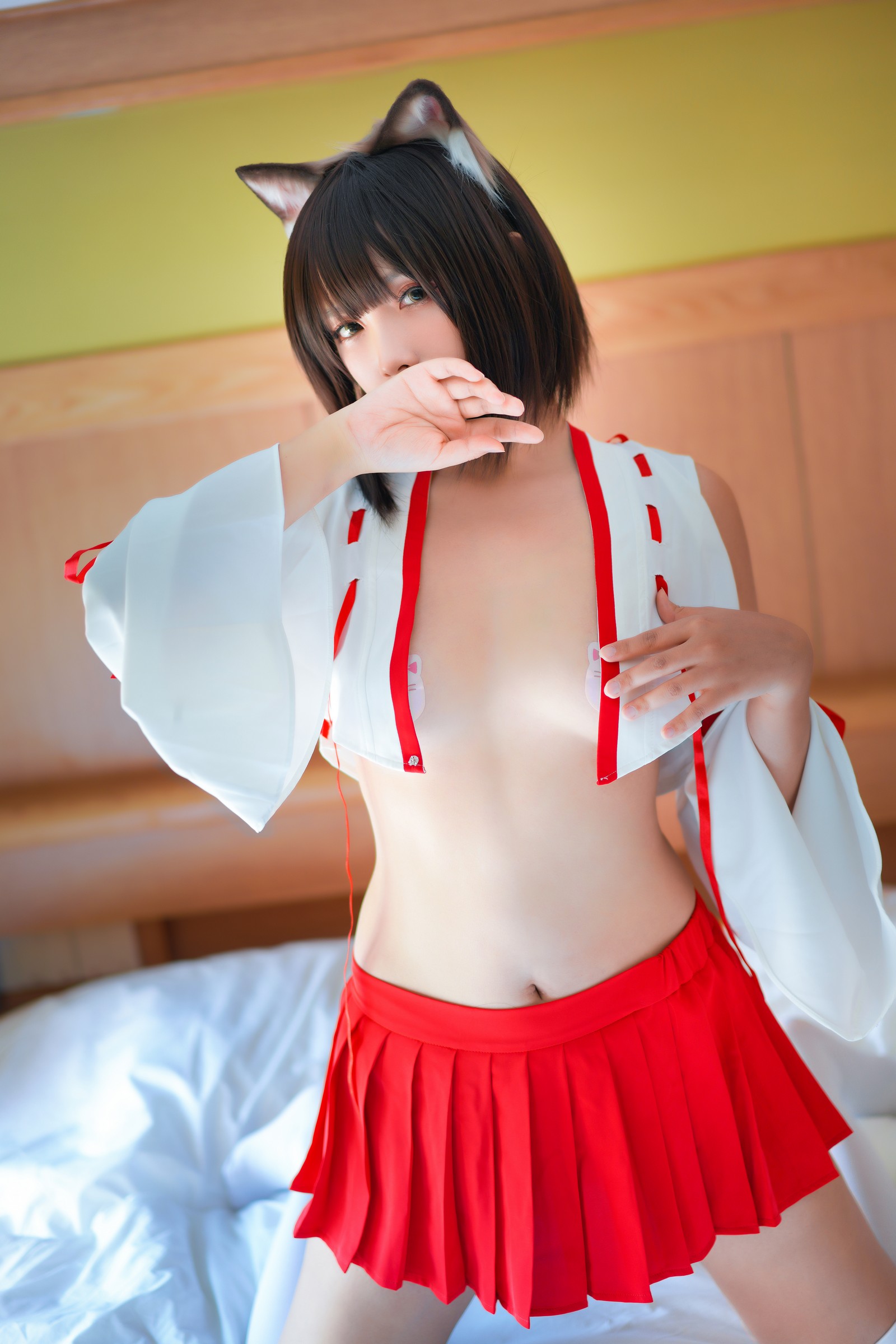 Neko-薇薇 巫女 Cosplay 高清写真图集（30P｜225MB）插图6