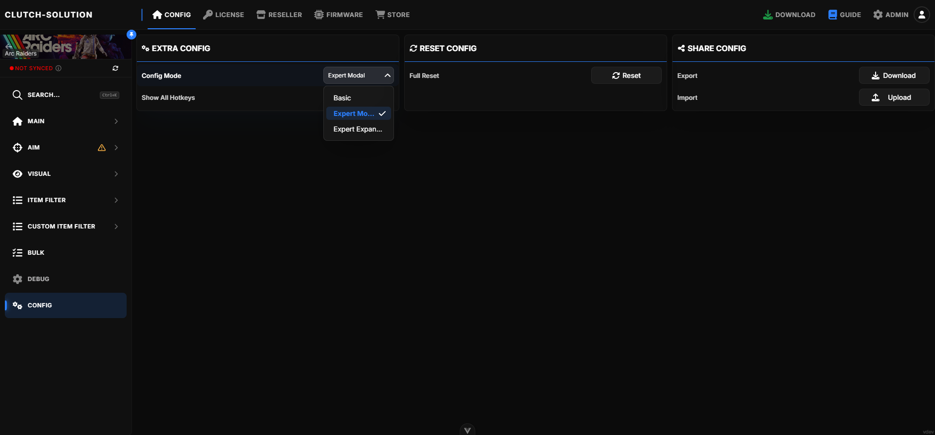 Config Modes