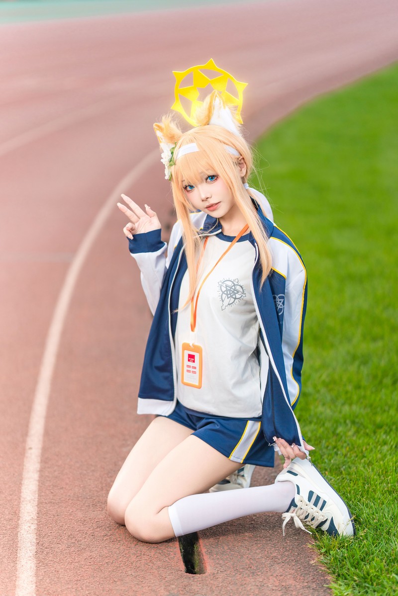 艾西Aiwest 碧蓝档案伊落玛丽体操服Cosplay写真图集 高清美图 44P (178MB)插图4