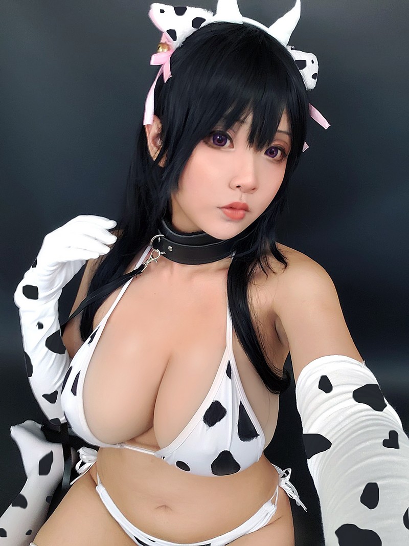 Hana Bunny 奶牛比基尼 Cosplay写真｜Cow Bikini 性感高清图集[23P-60.9M]插图2
