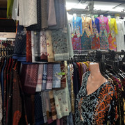 exotic designs of clothes, kebaya dress in the background