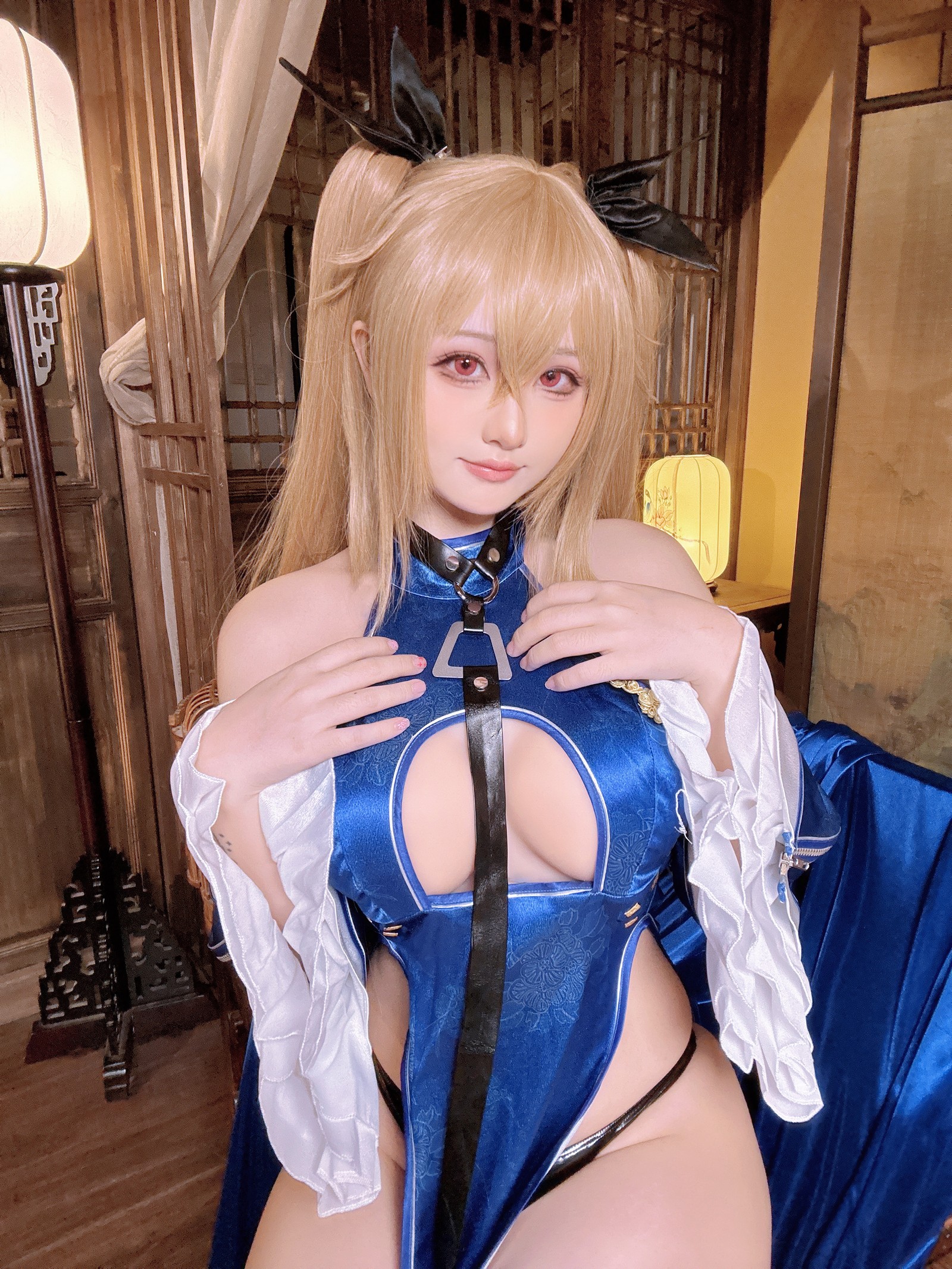 屿鱼 Yuyu 安克雷奇 旗袍 Cosplay 写真图集（41P｜159MB）插图9