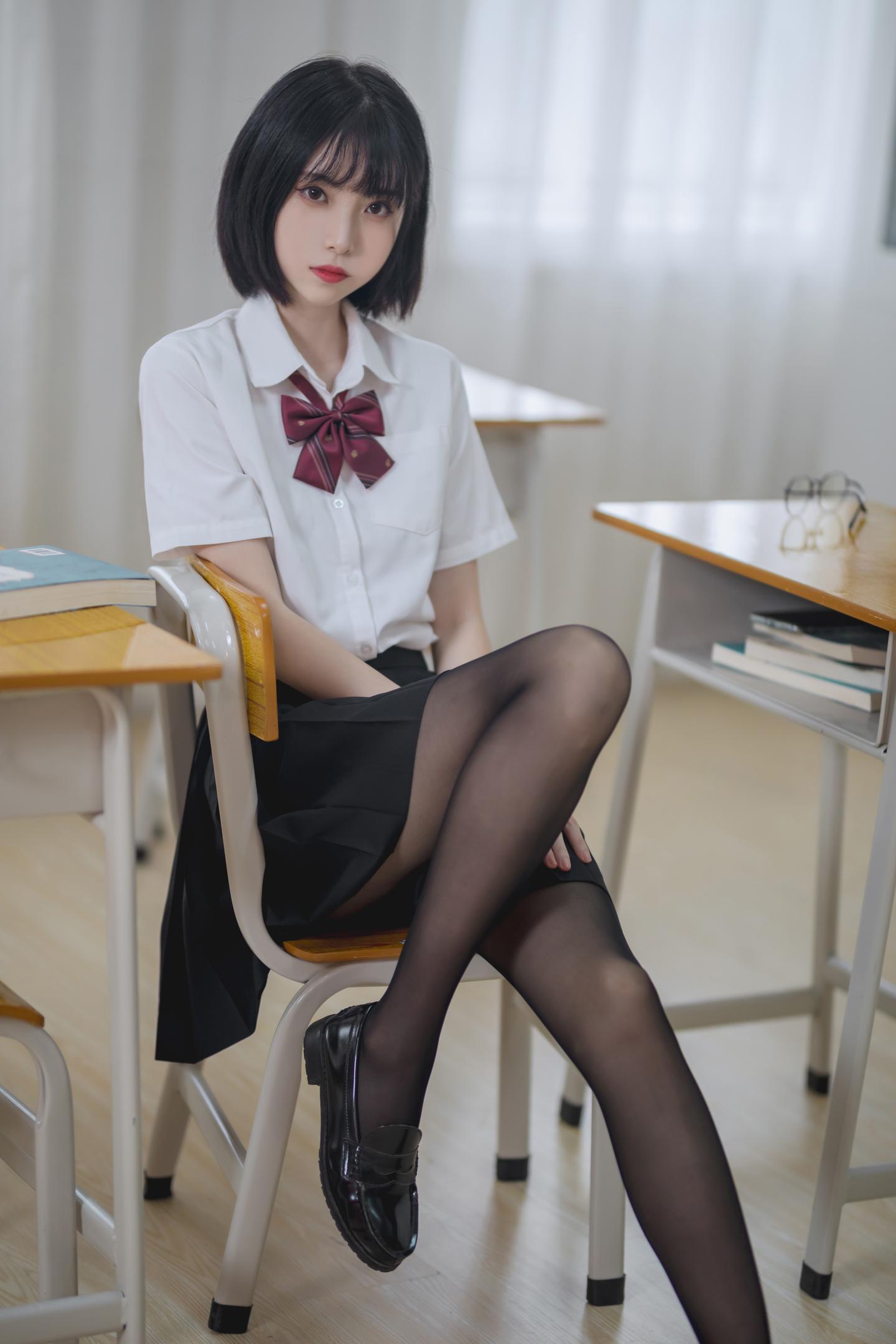 许岚LAN NO.001 教室JK黑丝 12