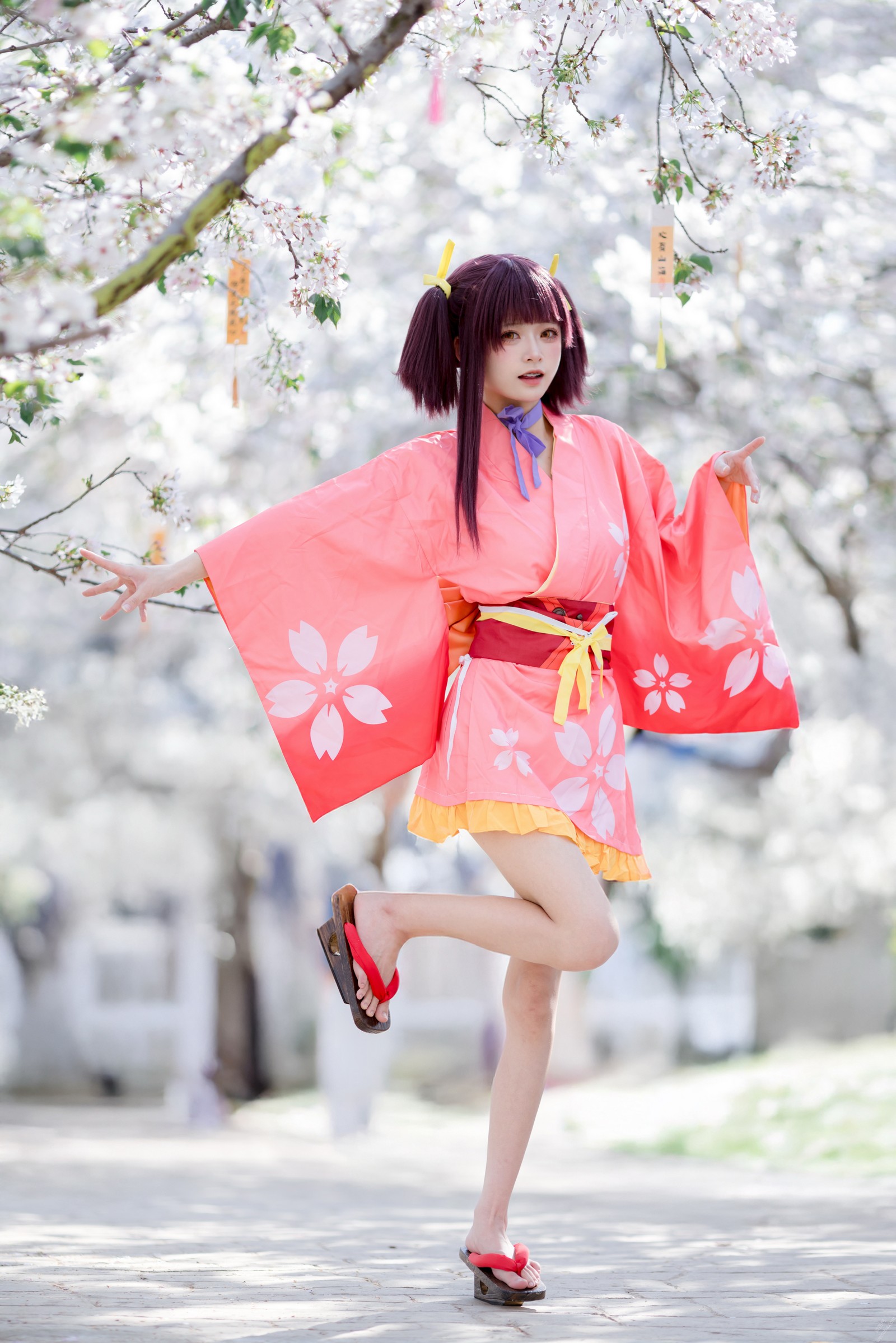 九柒喵 – 甲铁城的卡巴内瑞 无名和服 COS（34P-145M）和风主题高质写真插图6