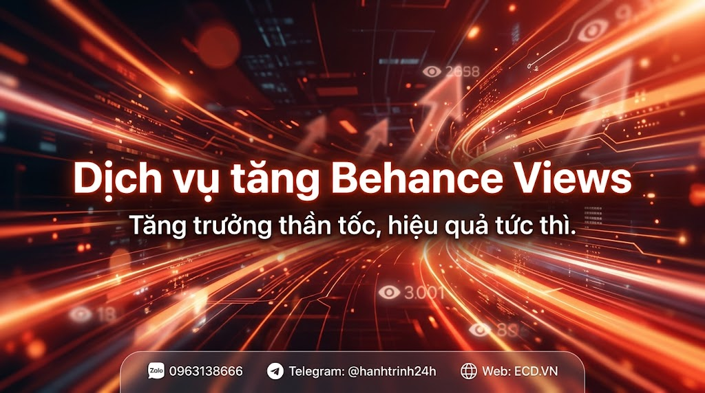 dịch vụ tăng behance views bền vững behance pro