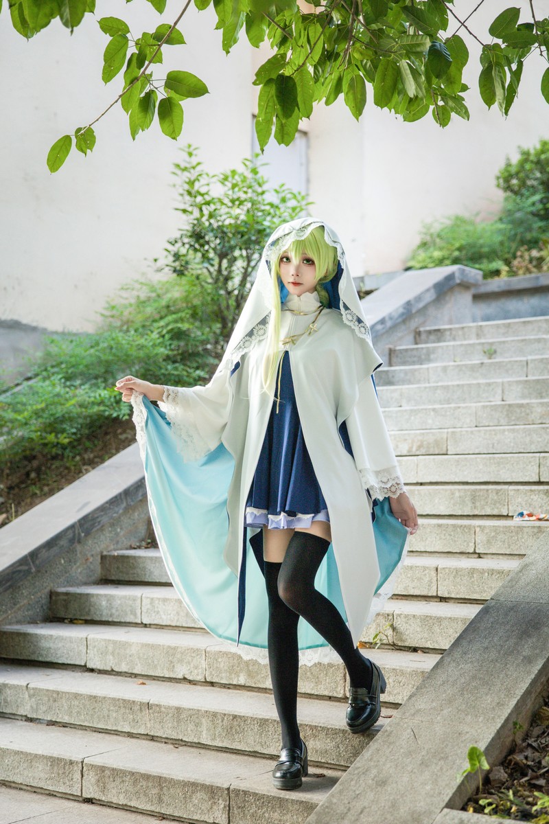 艾西Aiwest 白圣女塞西莉亚Cosplay写真图集 高清美图合集 24P (121.1M)插图8