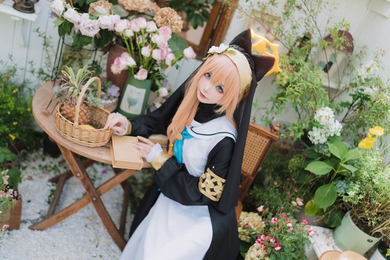 艾西Aiwest 碧蓝档案伊落玛丽修女Cosplay写真图集 修女主题高清图集 33P (98.4M)插图3