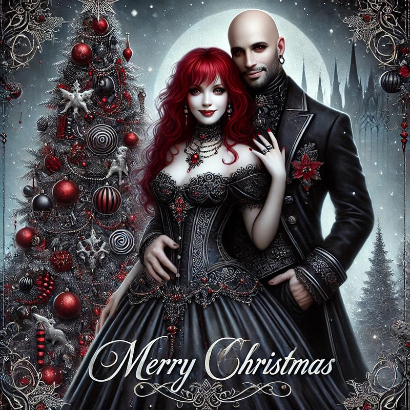 DALL-E-2024-12-08-13-59-06-A-gothic-themed-Christmas-card-featuring-a-couple-named-Crystal-and-Ber